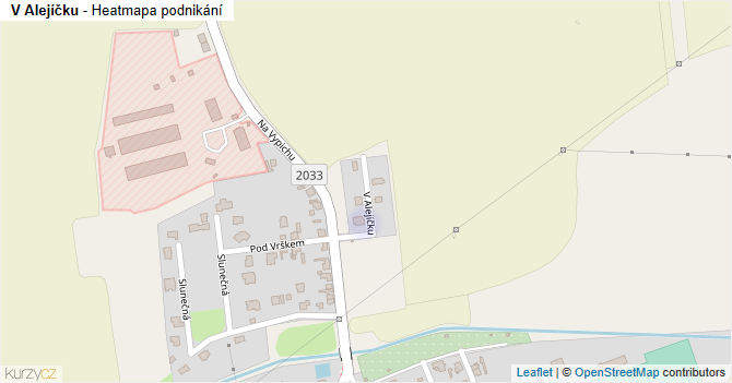 V Alejíčku - mapa podnikání