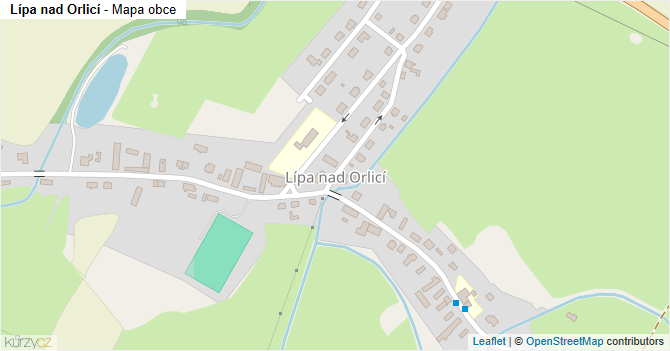 Lípa nad Orlicí - mapa obce