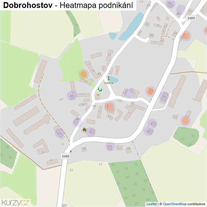 Mapa Dobrohostov - Firmy v části obce.