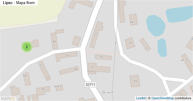 Lipec - mapa firem