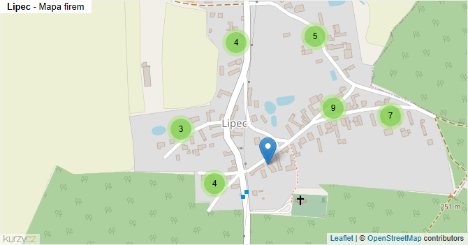 Lipec - mapa firem