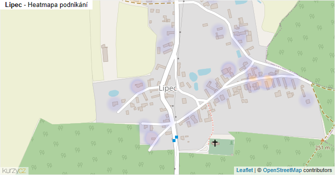 Lipec - mapa podnikání