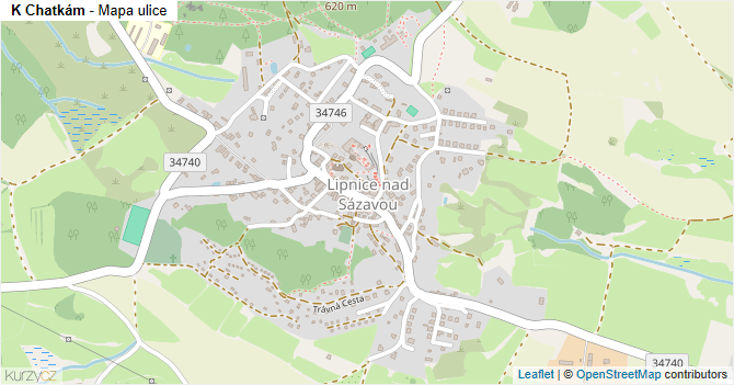K Chatkám - mapa ulice