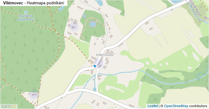 Vilémovec - mapa podnikání