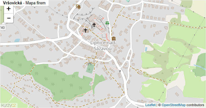 Vršovická - mapa firem