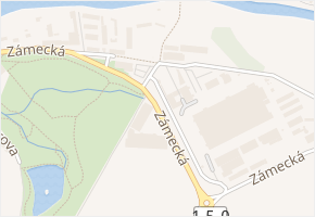 Zámecká v obci Lipnice nad Sázavou - mapa ulice
