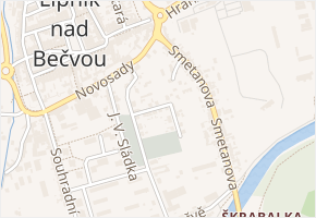 L. Janáčka v obci Lipník nad Bečvou - mapa ulice