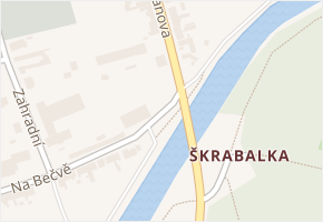 Na Bečvě v obci Lipník nad Bečvou - mapa ulice