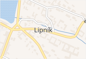 Lipník v obci Lipník - mapa části obce