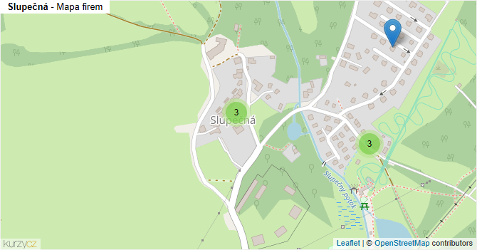 Slupečná - mapa firem