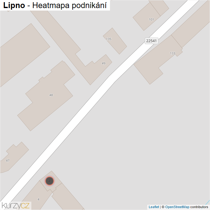 Mapa Lipno - Firmy v obci.