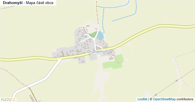 Drahomyšl - mapa části obce