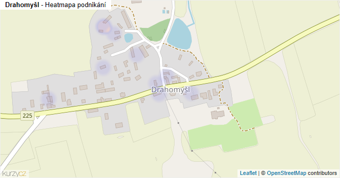 Drahomyšl - mapa podnikání