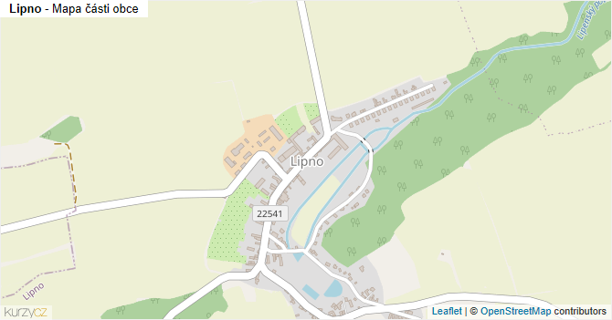 Lipno - mapa části obce
