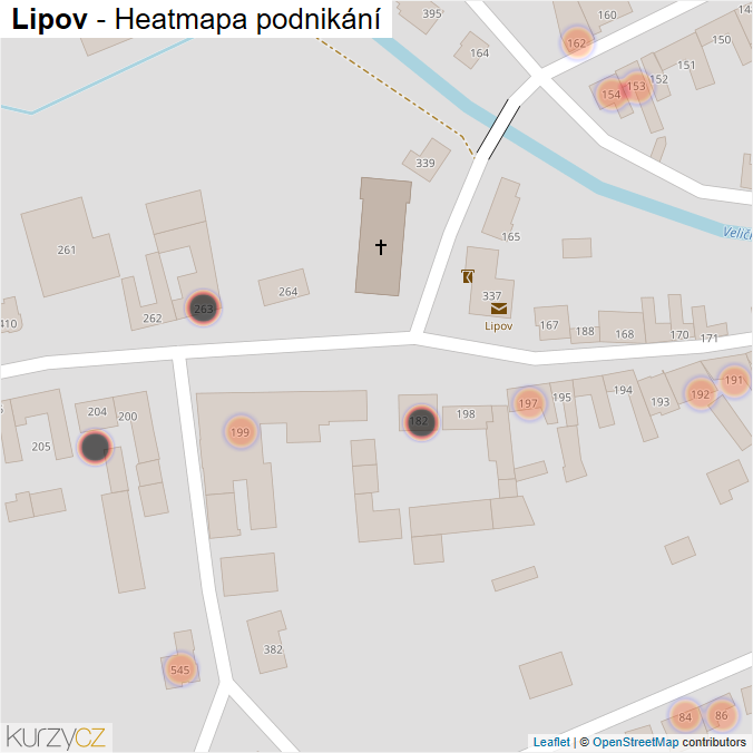 Mapa Lipov - Firmy v obci.