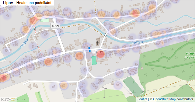 Lipov - mapa podnikání