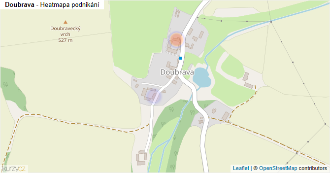 Doubrava - mapa podnikání