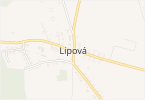 Lipová v obci Lipová - mapa části obce