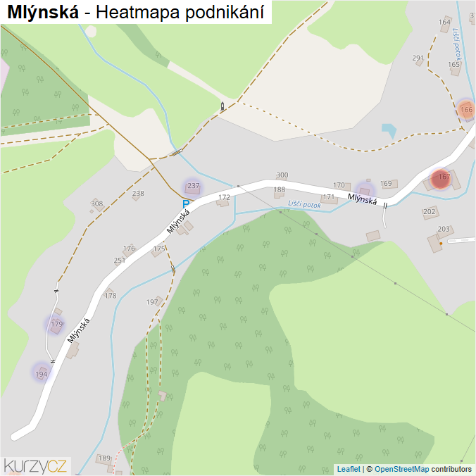 Mapa Mlýnská - Firmy v ulici.