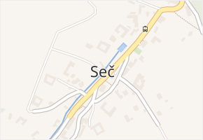 Seč v obci Lipová - mapa části obce