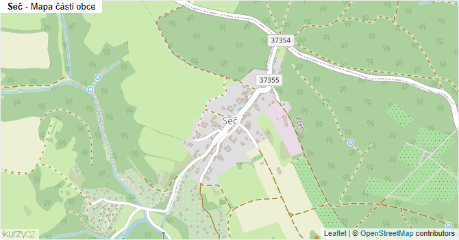 Seč - mapa části obce