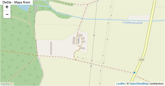 Ovčín - mapa firem