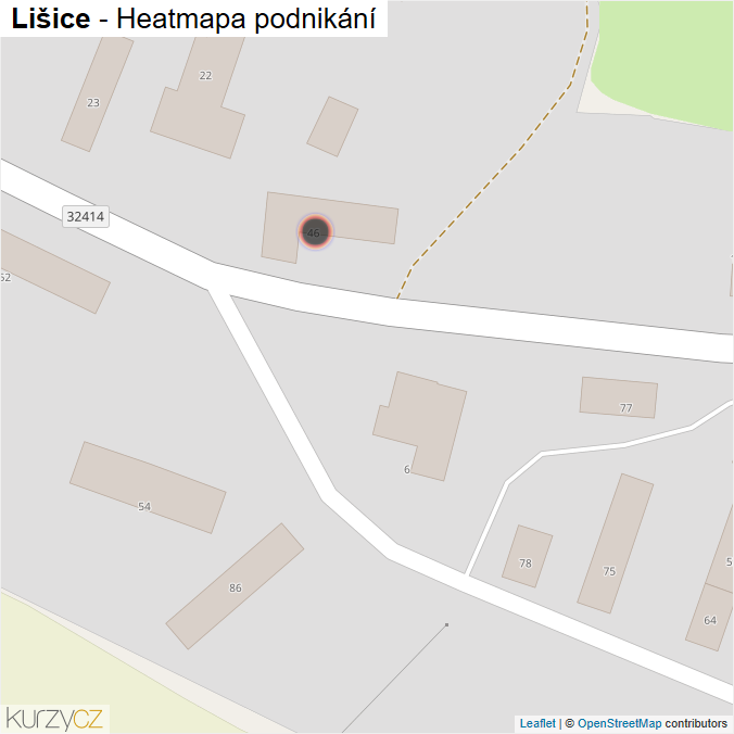 Mapa Lišice - Firmy v obci.