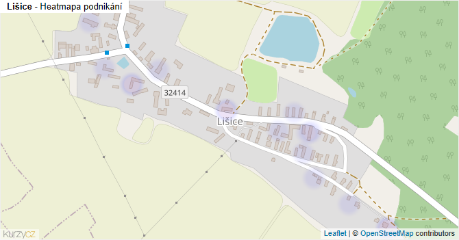 Lišice - mapa podnikání