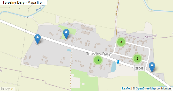 Tereziny Dary - mapa firem