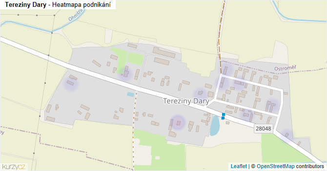 Tereziny Dary - mapa podnikání