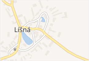 Líšná v obci Líšná - mapa části obce