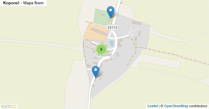 Koporeč - mapa firem