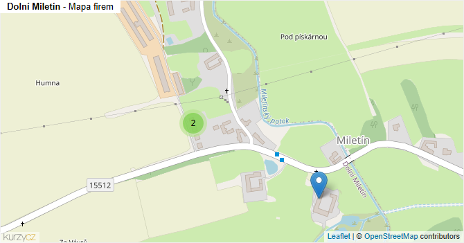 Dolní Miletín - mapa firem