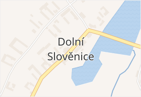 Dolní Slověnice v obci Lišov - mapa části obce