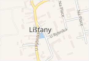 Líšťany v obci Líšťany - mapa části obce