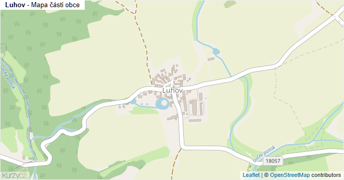Luhov - mapa části obce
