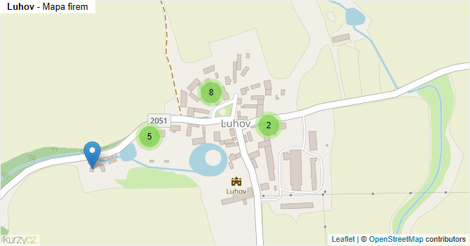 Luhov - mapa firem
