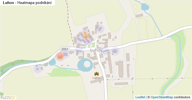 Luhov - mapa podnikání