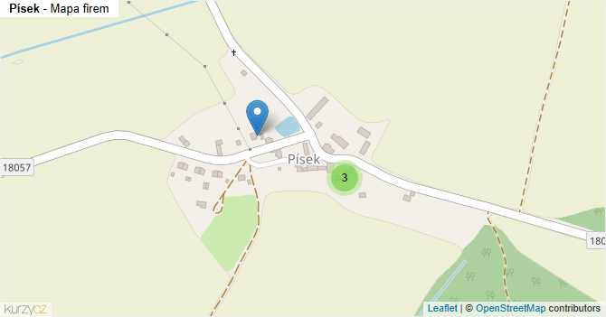 Písek - mapa firem