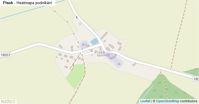 Písek - mapa podnikání