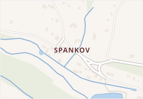 Spankov v obci Líté - mapa části obce