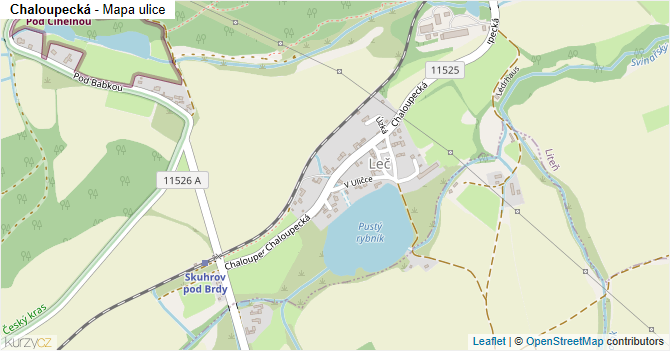 Chaloupecká - mapa ulice