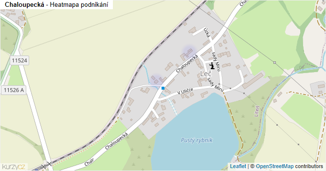 Chaloupecká - mapa podnikání