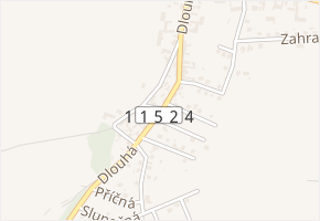 Dlouhá v obci Liteň - mapa ulice
