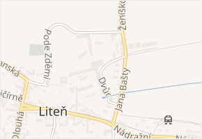 Dvůr v obci Liteň - mapa ulice