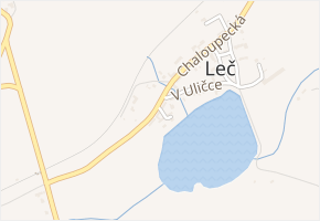 K Rybníku v obci Liteň - mapa ulice