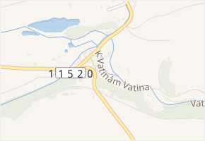K Vatinám v obci Liteň - mapa ulice