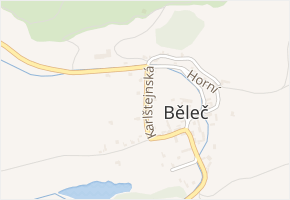 Karlštejnská v obci Liteň - mapa ulice