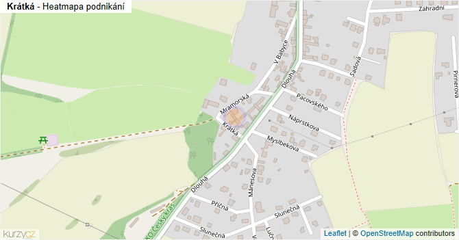 Krátká - mapa podnikání