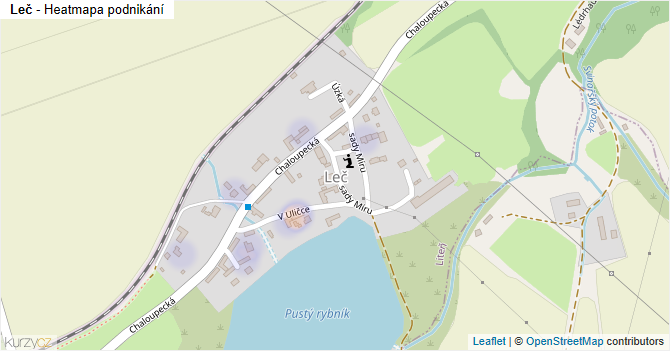 Leč - mapa podnikání